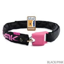 Hiplok Antivol à Chaîne Lite -Antivol à chaine Soldes Boutique 20113709 40303054 Hiplok Lite tragbares 6mm Kettenschloss HLLOC 0021 LT1BP PinkBlack schrift