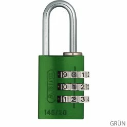 Abus 145/20 B/DFNLI Serrure à Combinaison -Antivol à chaine Soldes Boutique 46551ABUS145 20B DFNLI Zahlenschloss grun