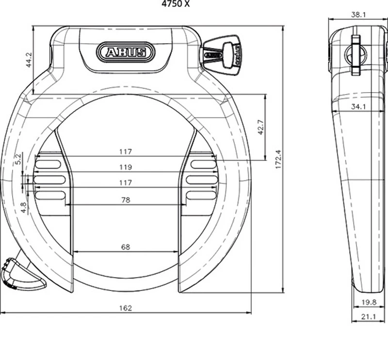 Abus Antivol De Cadre Pro Amparo 4750 X NR 3 Abus Antivol De Cadre Pro Amparo 4750 X NR – Image 2