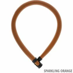 Abus Antivol à Chaîne Ivera Chain 7210/110 -Antivol à chaine Soldes Boutique Abus 87777 7210 110 SPARKLING ORANGE 3