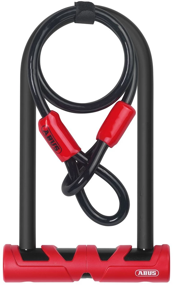 Abus Ulitimate 420/230 U-lock Incl. Câble Cobra Loop Et Support USH 3 Abus Ulitimate 420/230 U-lock Incl. Câble Cobra Loop Et Support USH