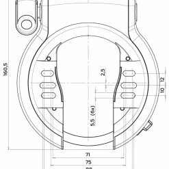 AXA Antivol De Cadre Defender Retractable -Antivol à chaine Soldes Boutique Axa Defender Retractable Rahmenschloss 55665195V405SC e